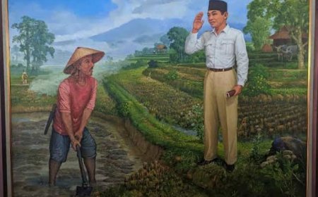 Diskusi Singkat dengan Aktivis Senior Yacobus Mayong Padang tentang Lukisan Marhaen - Soekarno 1923
