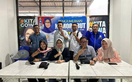 PAN Gowa Umumkan nomor Urut Caleg, berikut Ulasannya