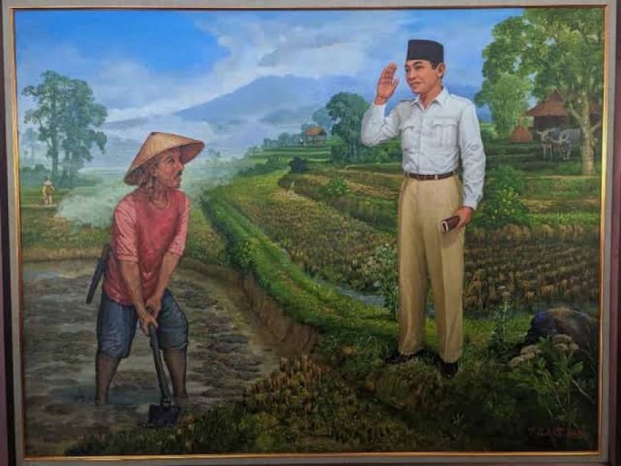 Diskusi Singkat dengan Aktivis Senior Yacobus Mayong Padang tentang Lukisan Marhaen - Soekarno 1923