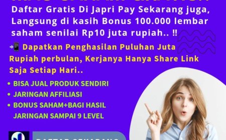 BISAKAH BISNIS TANPA MODAL ?... JAPRIPAY SOLUSINYA...