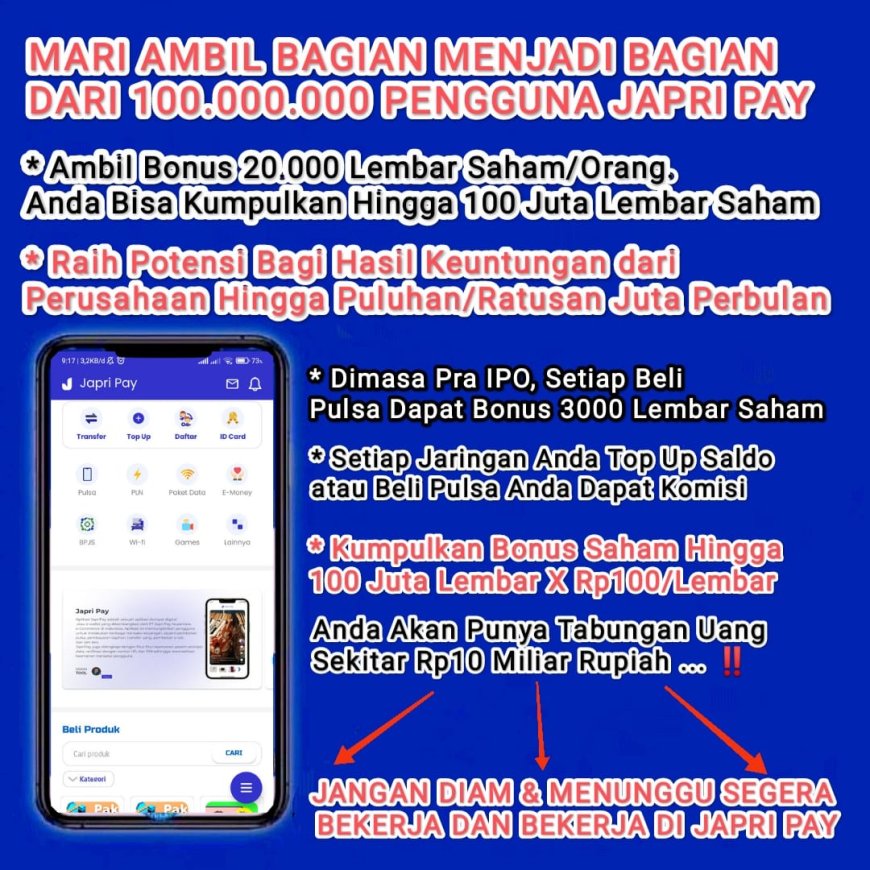 Ini dia keuntungan bergabung di Aplikasi Japripay