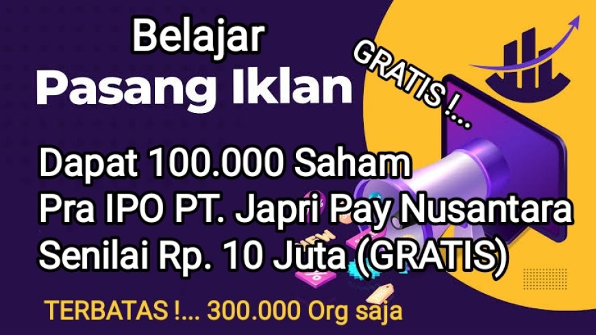 Belajar Pasang Iklan GRATIS