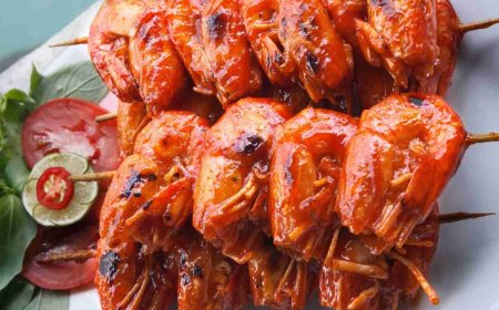 Udang Bakar Saus Madu