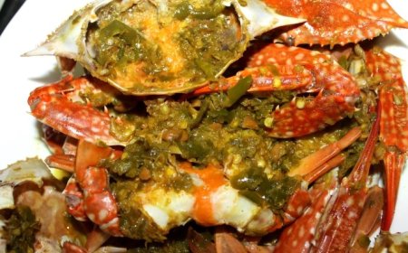 Kepiting Saus Cabe Ijo Pedas