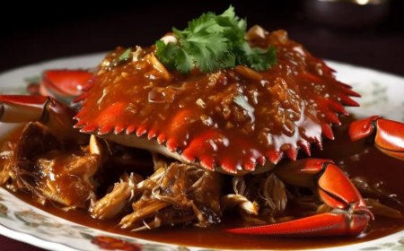 Kepiting Goreng Saos Cokelat