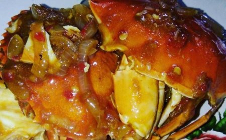Kepiting Saus Bawang Putih Pedas