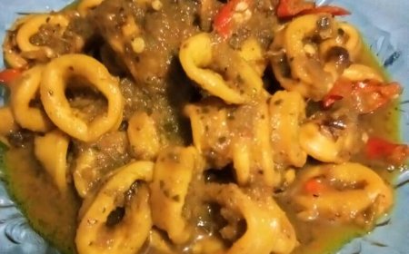 Cumi Tumis Jahe Kuning