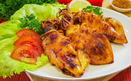 Cumi Panggang Saus Keju