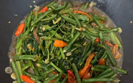 Sayur Kangkung Tumis Kacang Panjang