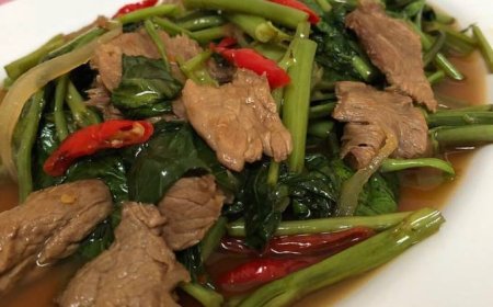 Kangkung Tumis Daging Sapi