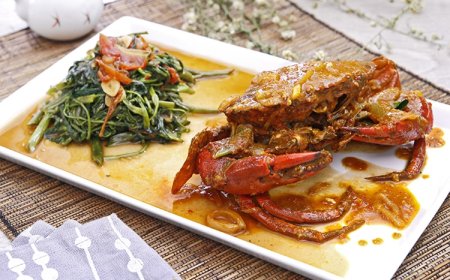 Sayur Kangkung Cah Kepiting