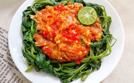 Sayur Kangkung Tumis Sambal Matah