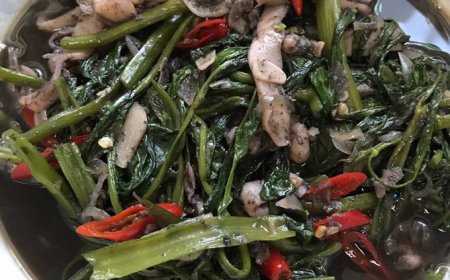 Kangkung Cah Sotong Tinta