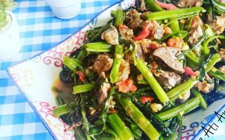 Sayur Kangkung Tumis Ati Ampela