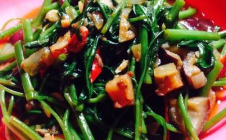 Kangkung Cah Terong Kecap Manis