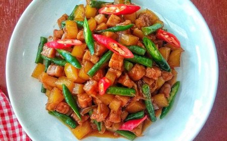 Tumis Kentang Kacang Panjang