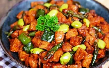 Tumis Tempe Kentang Pete