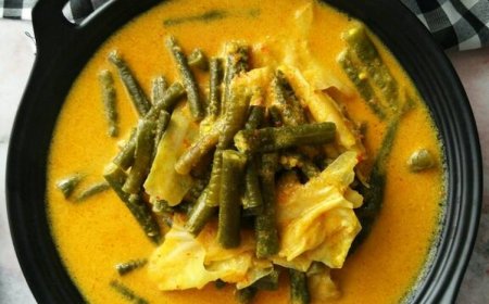 Opor Tahu Kentang Kacang Panjang