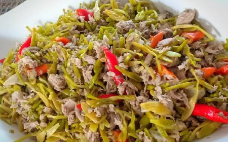 Tuna Tumis Bunga Pepaya