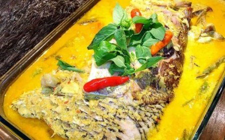 Ikan Kakap Bumbu Kuning Santan