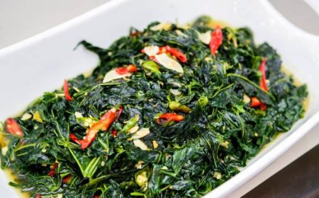 Lele Tumis Daun Singkong