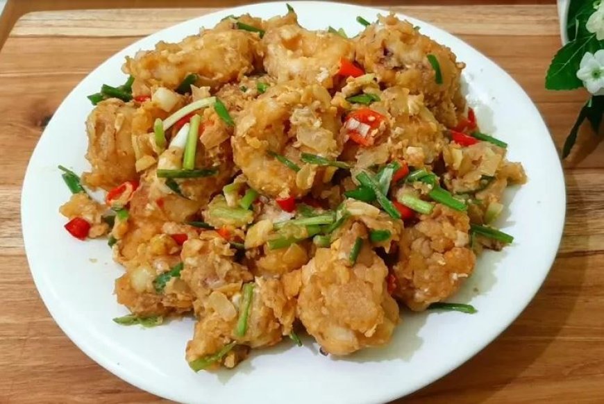 Cumi Goreng Telur Asin