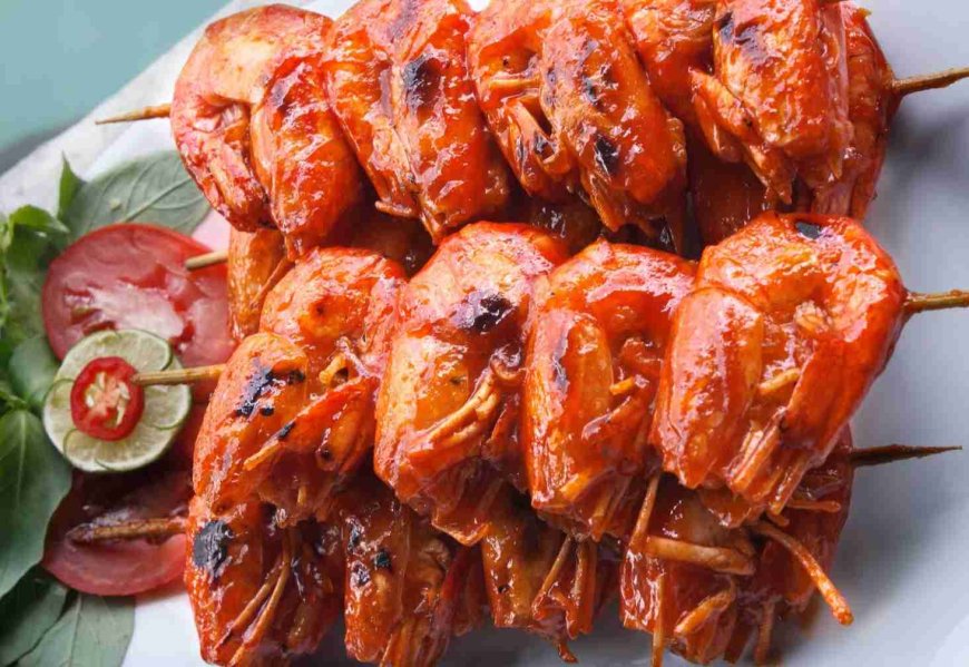 Udang Bakar Saus Madu