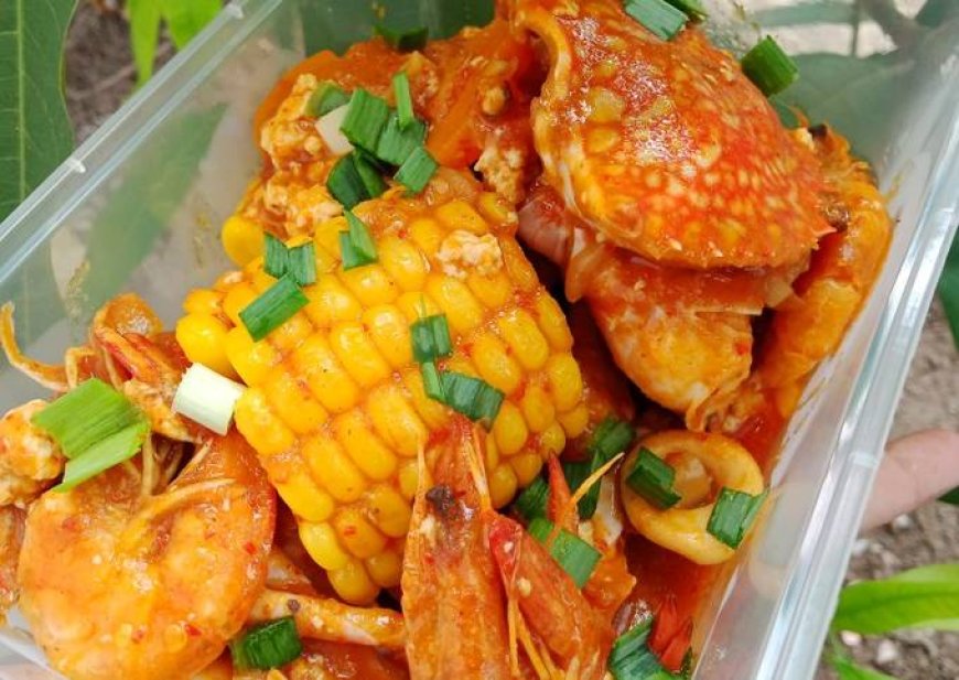 Udang Kepiting Saus Padang