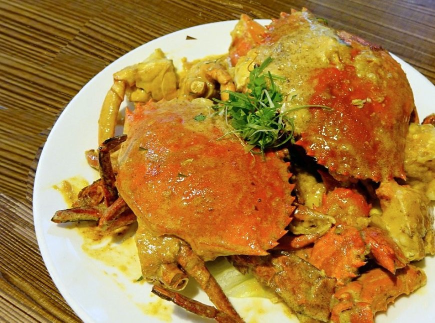 Kepiting Goreng Saos Telur Asin