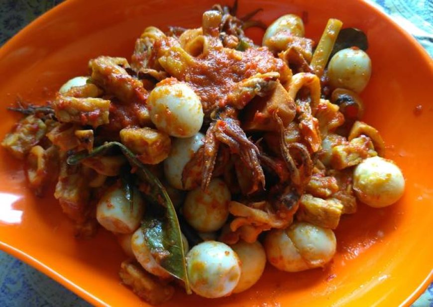 Cumi Goreng Telur Puyuh