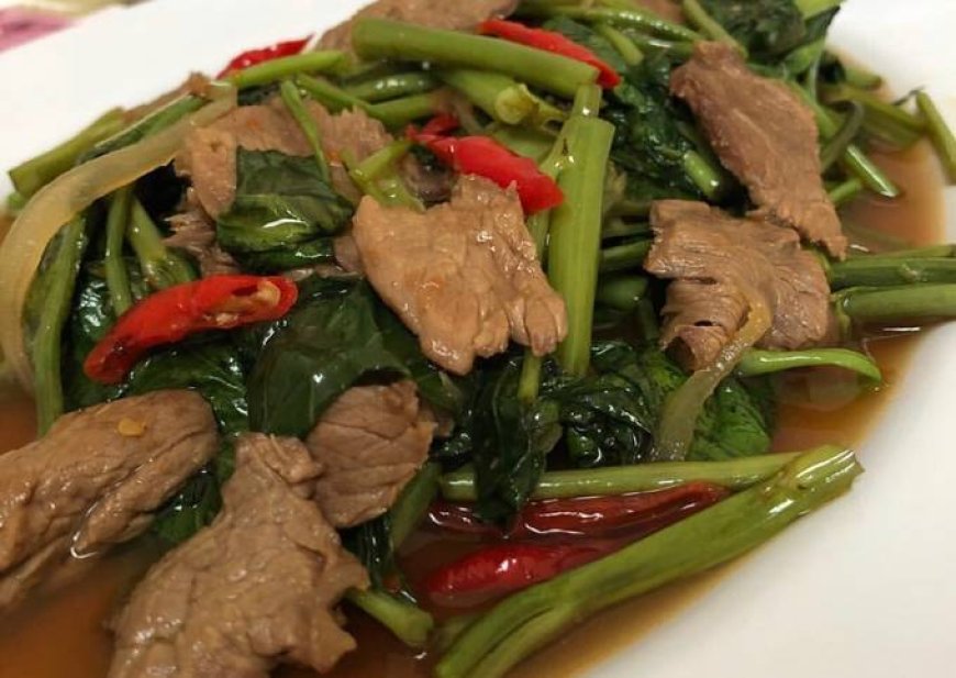 Kangkung Tumis Daging Sapi