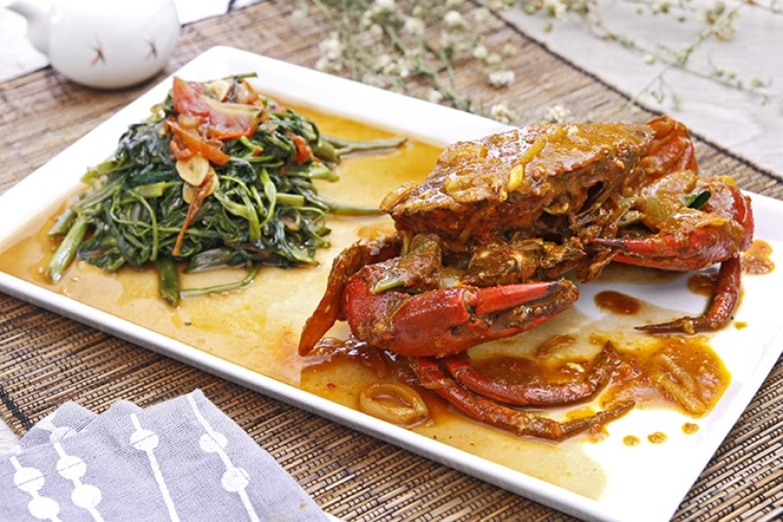 Sayur Kangkung Cah Kepiting