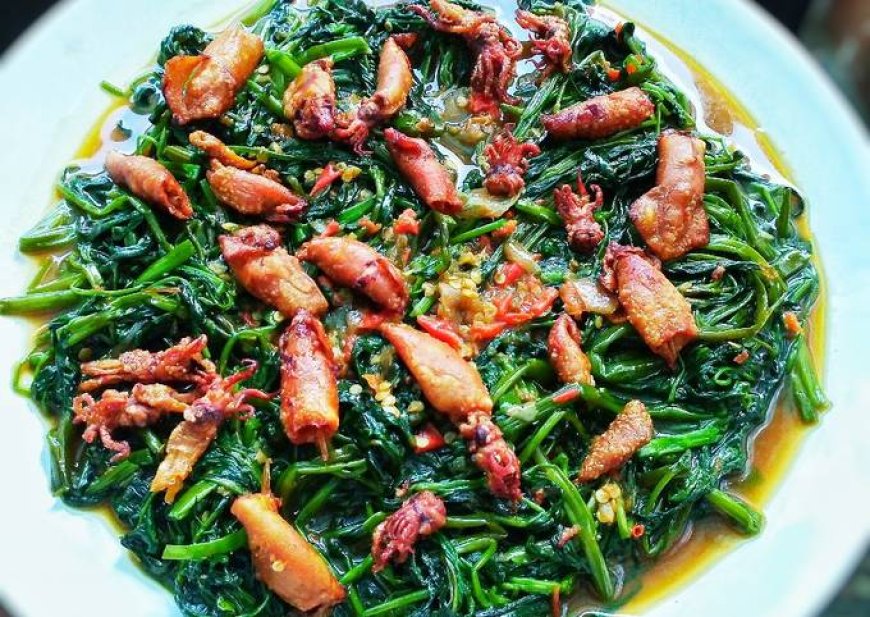 Kangkung Cah Cumi Asin