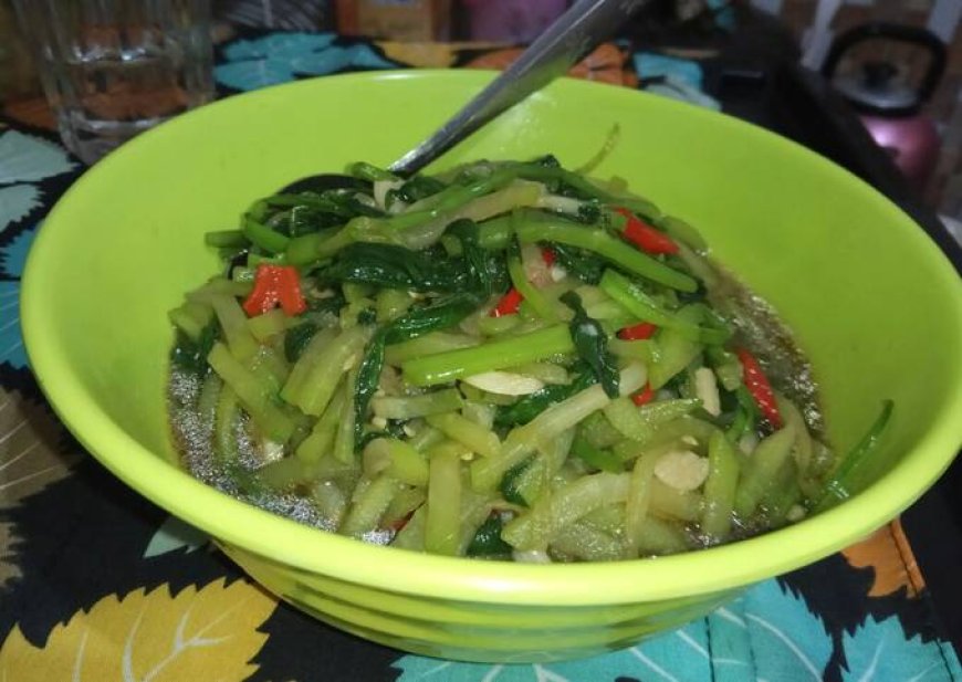 Sayur Kangkung Tumis Labu Siam