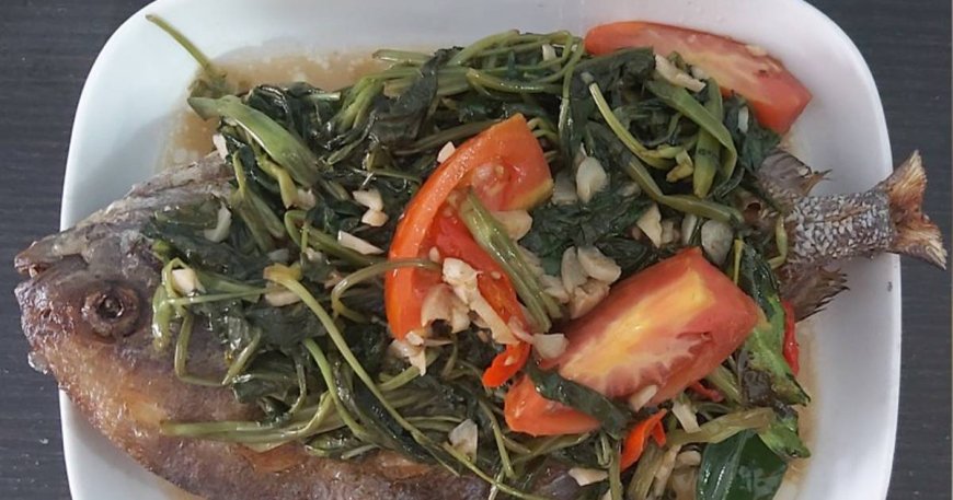 Kangkung Cah Ikan Kakap