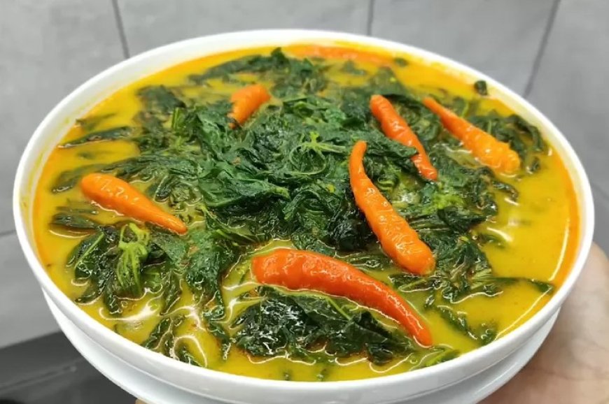 Gulai Daun Singkong dan Bayam