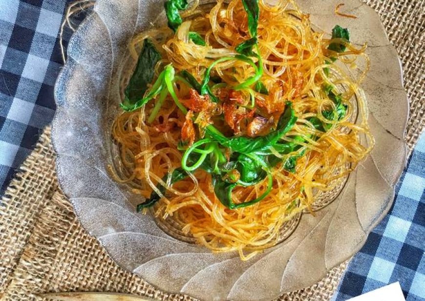 Bihun Goreng Bayam