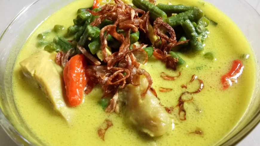 Opor Ayam Kentang Kacang Panjang