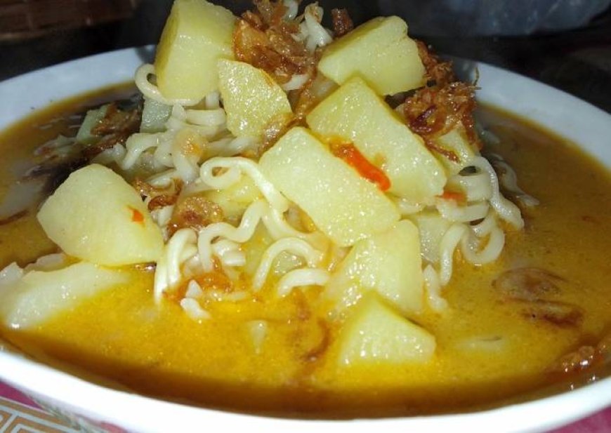 Mie Kuah Kentang Sayur