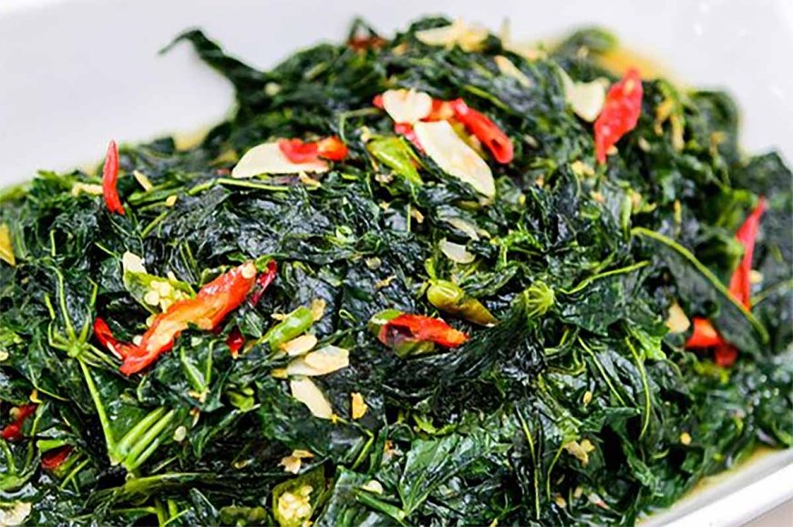 Bandeng Tumis Daun Singkong