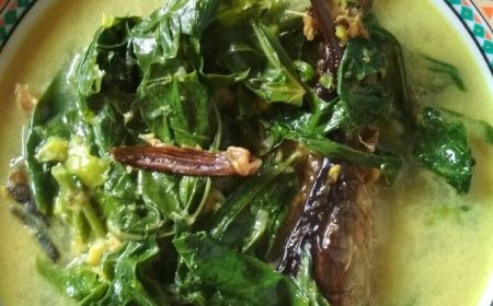 Ikan Kerapu Masak Daun Singkong