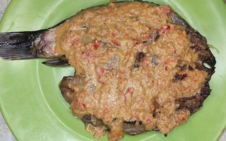 Ikan Patin Bakar Bumbu Kacang