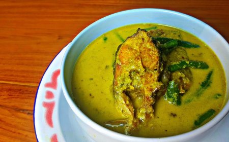 Ikan Patin Masak Kari Hijau