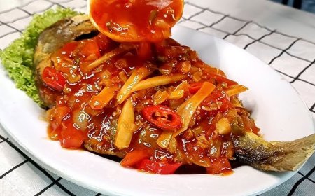 Ikan Bawal Asam Manis