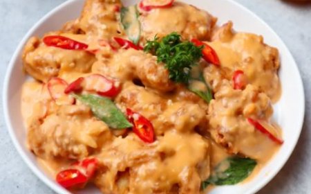 Ikan Bawal Goreng Telur Asin