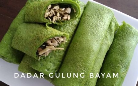 Dadar Gulung Bayam