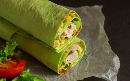 Burrito Bayam dan Kentang