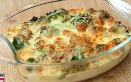 Brokoli panggang dengan keju parmesan