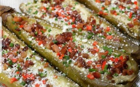 Terong Panggang dengan Keju