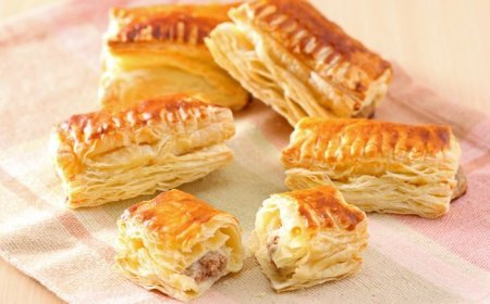 Labu kuning dan keju puff pastry